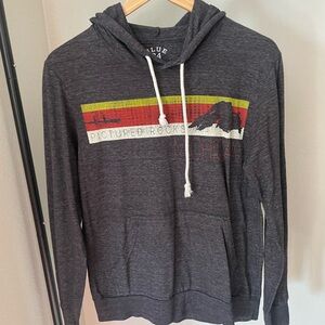 Blue 84 
Size small 
Pictured Rocks Michigan Hoodie